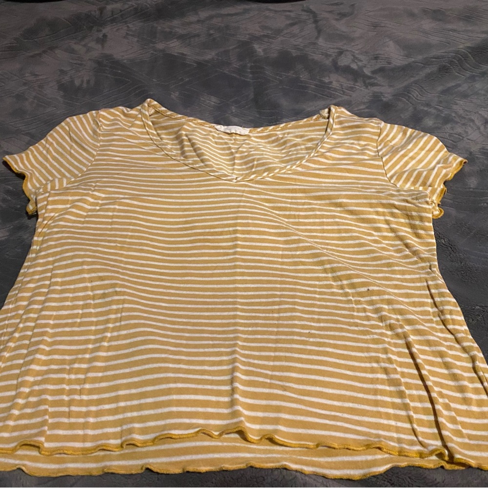 Yellow striped shirt